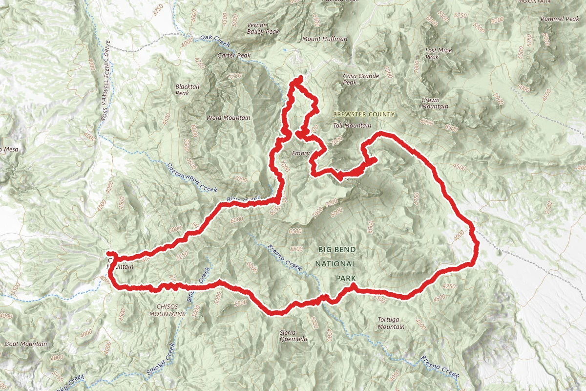 Blue Creek, Pinnacles, Juniper Canyon and Dodson Trail