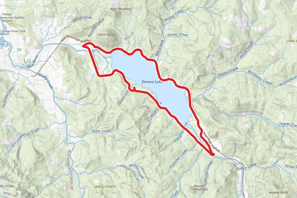 Dorena Lake Loop