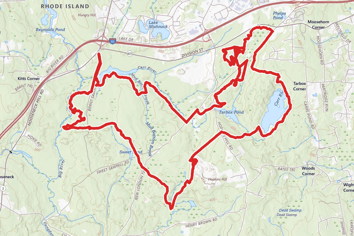 Upper Piney, Sawmill, Elephant, Pinto, Ring Road, Venom, Out and Back