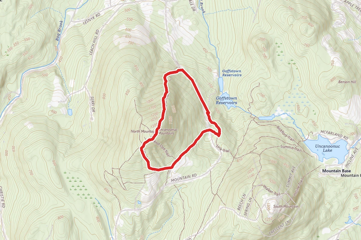 Uncanoonuc North Peak via White Dot Trail