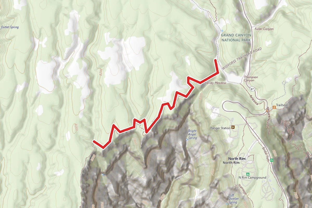 Widforss Trail - Short Option