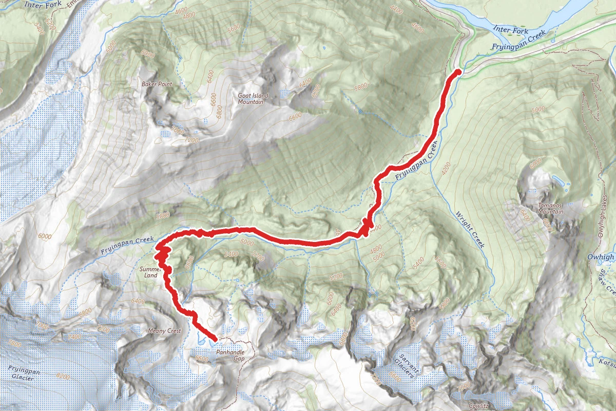 Wonderland Trail to Camp Summerland and Lake