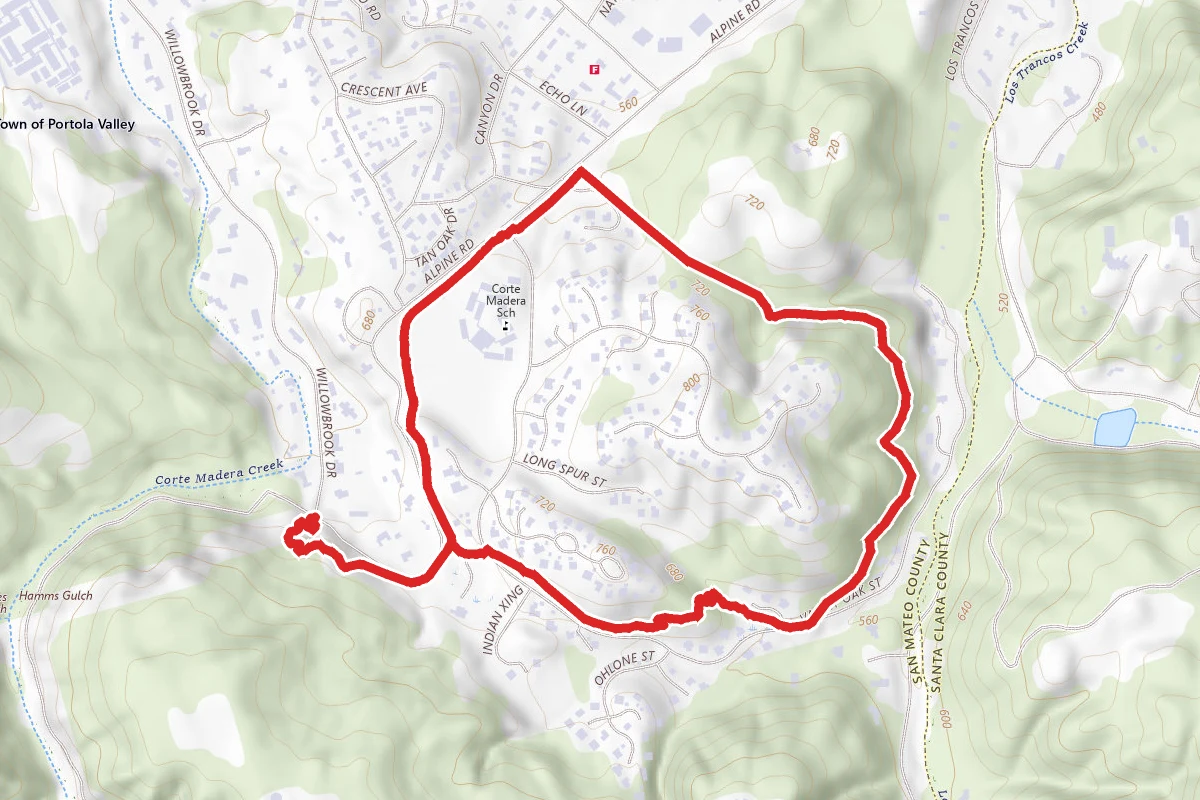 Alpine Road, Sweet Springs, and Deer Path Loop