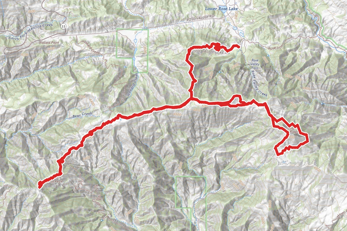 Nordhoff Ridge to Chief and Nordhoff Peaks