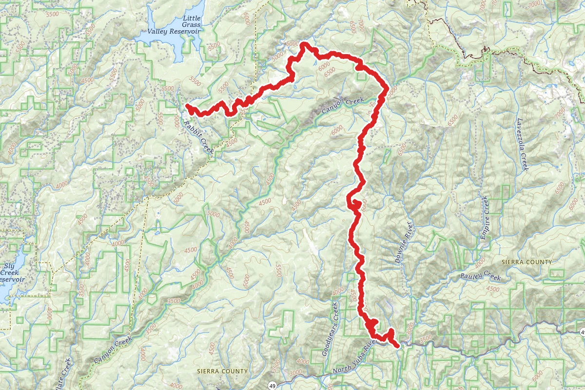 Saddleback Mountain Lookout OHV Route