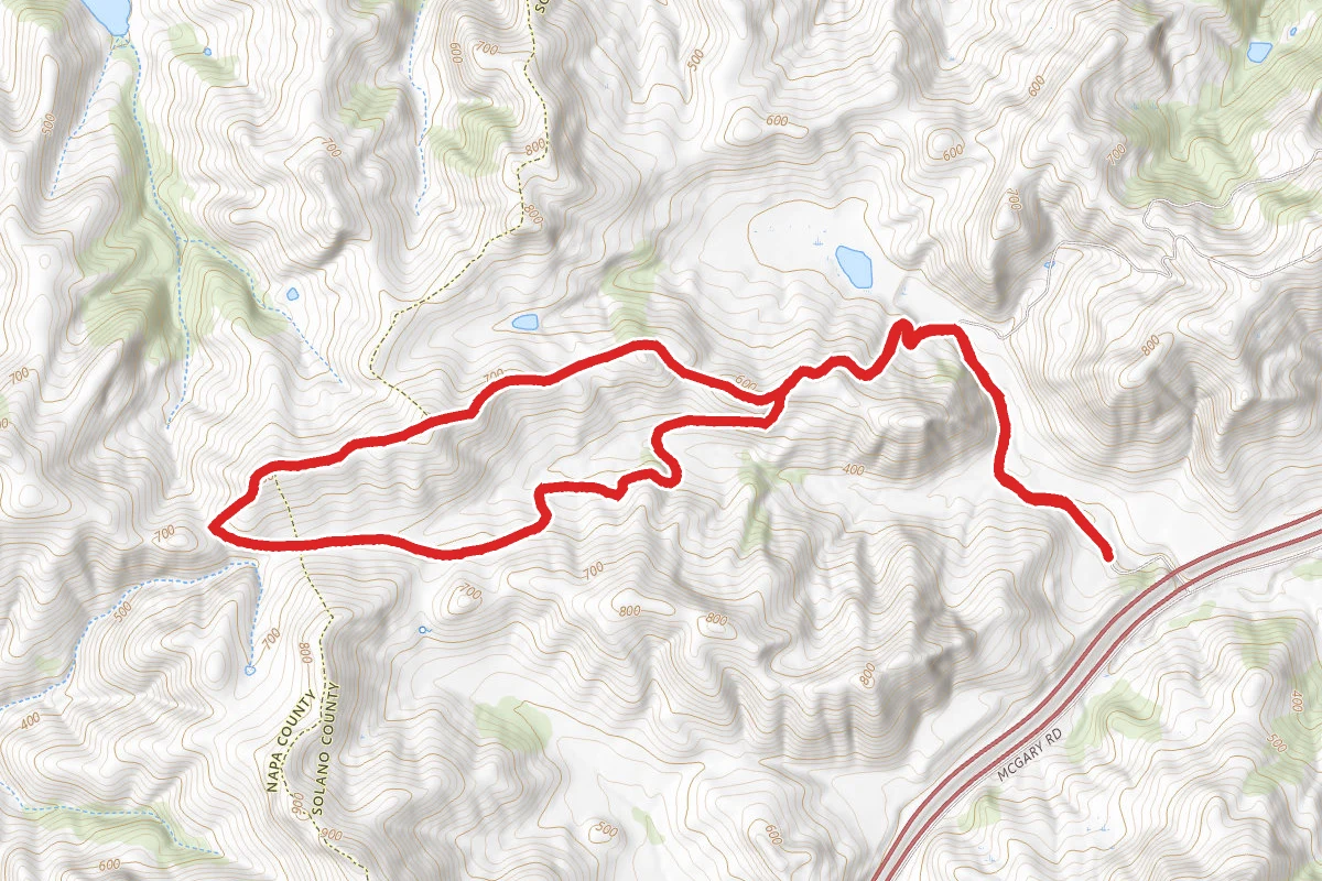 Lynch Road, North Ridge Trail and Saddle Trail Loop