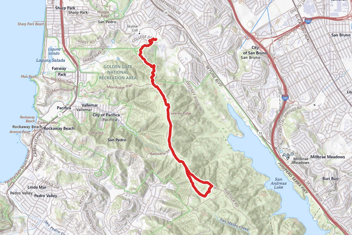 Skyline to Sweeney Ridge