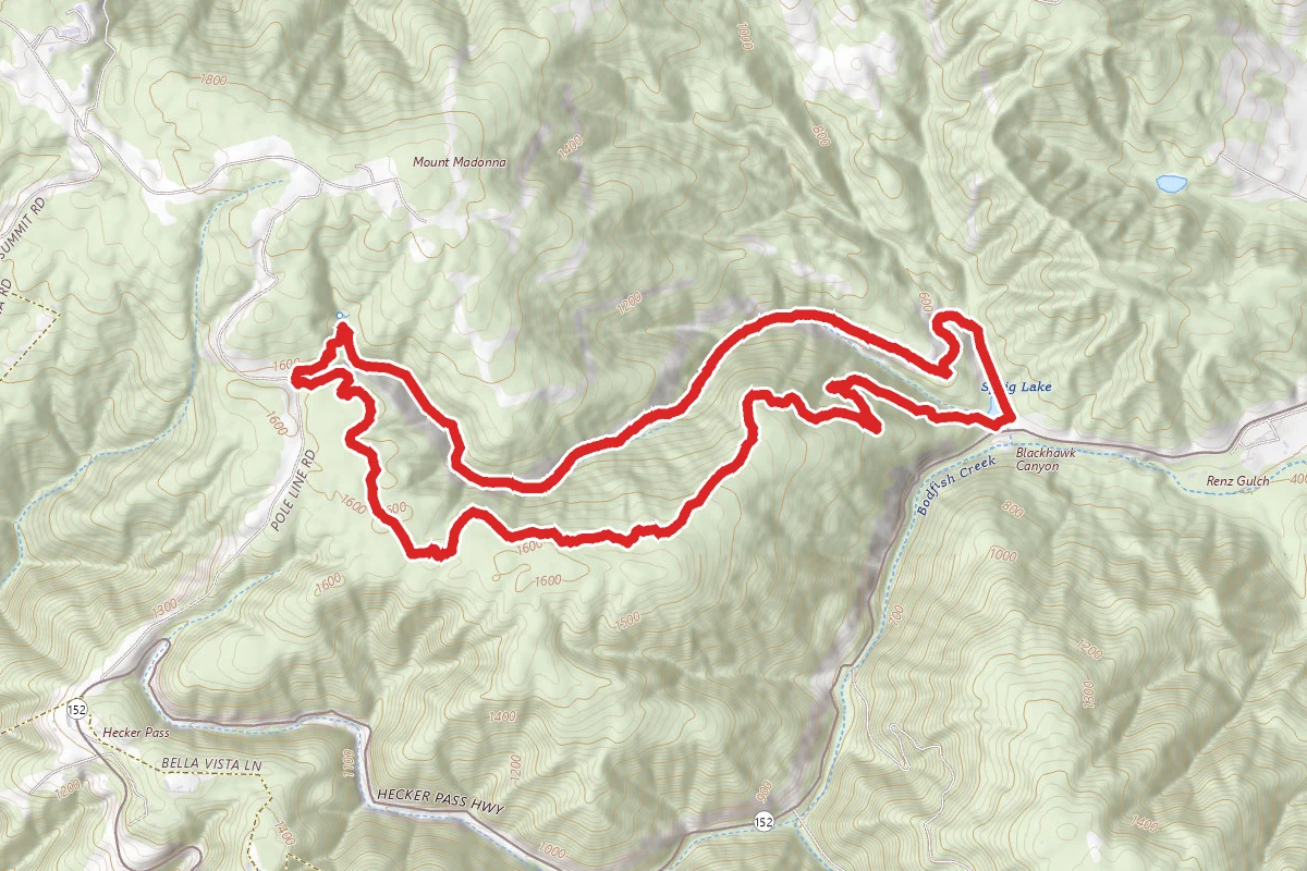Sprig Trail and Blackhawk Canyon Loop