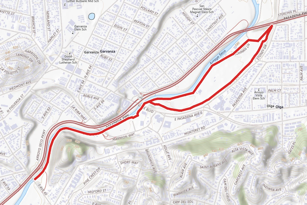 Arroyo Seco South Pass Loop