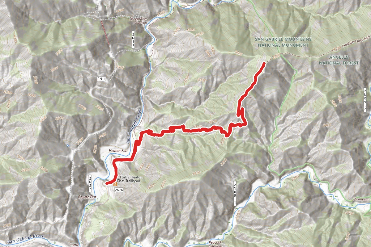 Heaton Flat Trail to Bonita Peak