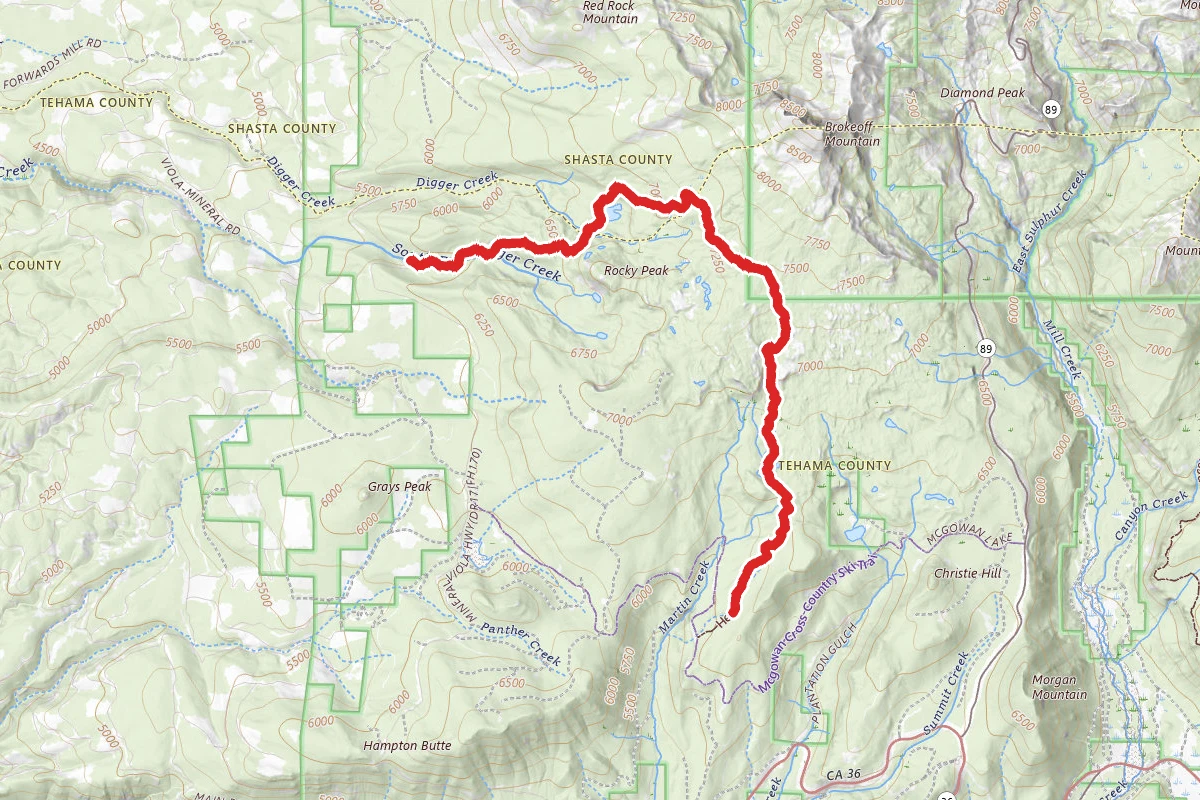 Shadow Lake Trail