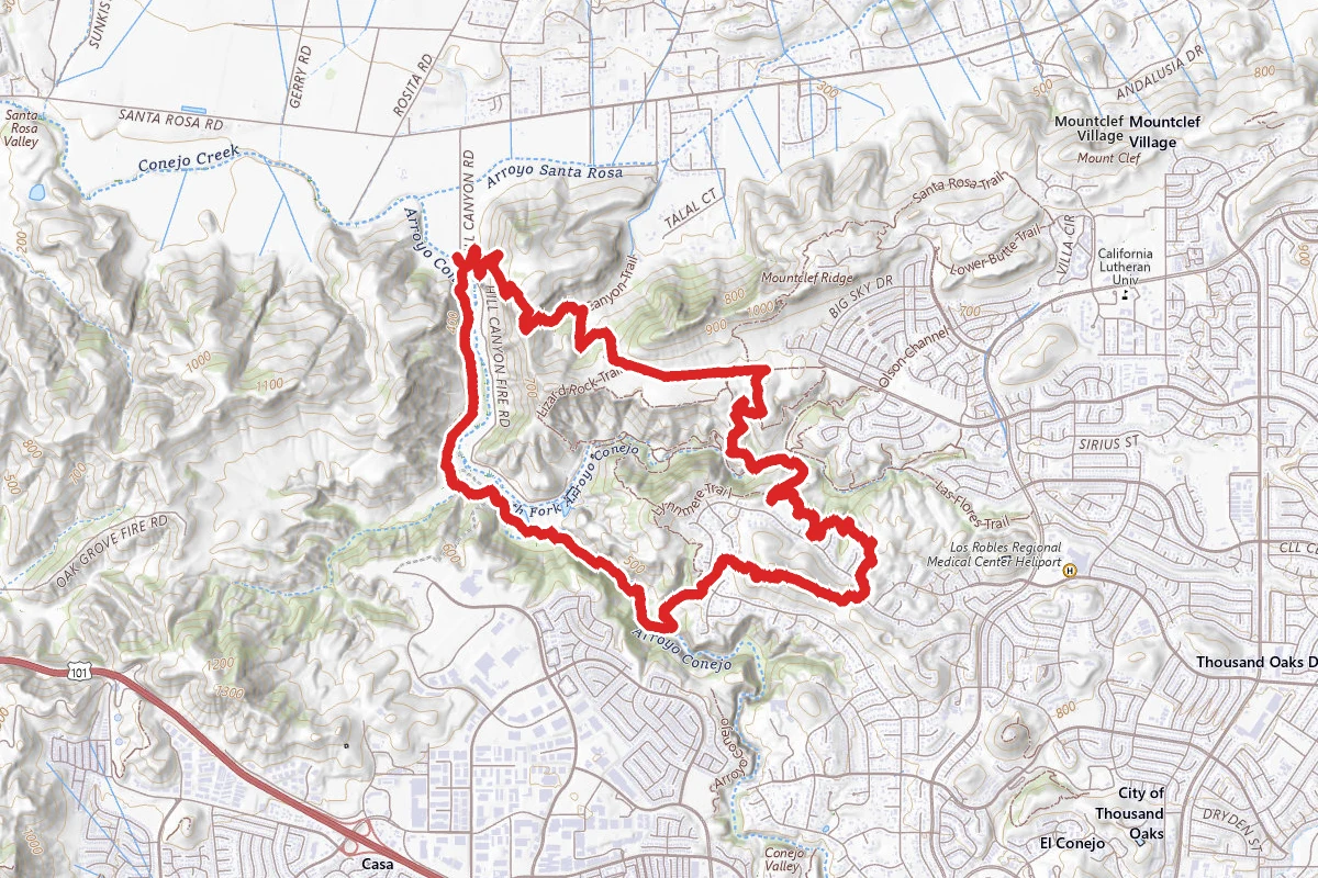 Hill Canyon, Calle Yucca and Mesa Trail Loop