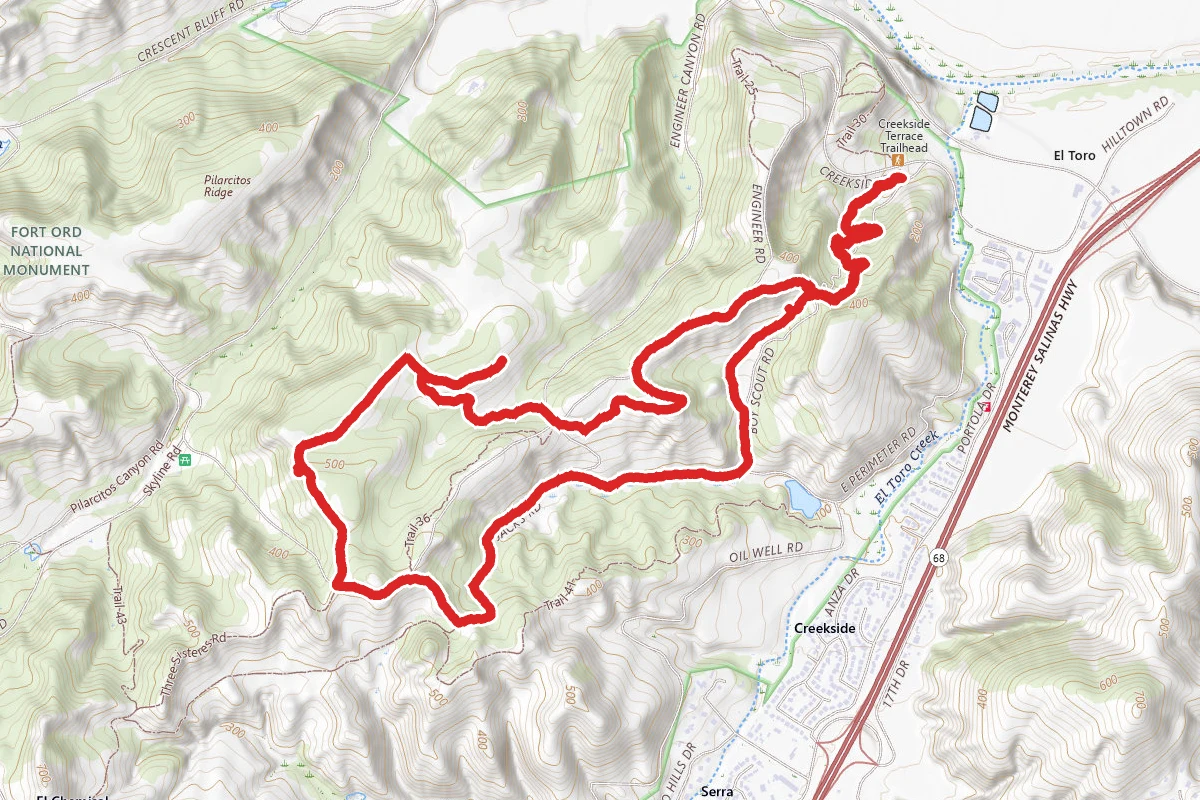 Trail 31, Oil Well, Trail 75, and Trail 38 Loop