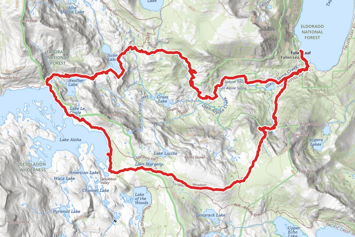 Tamarack Lake and Lake Aloha Loop