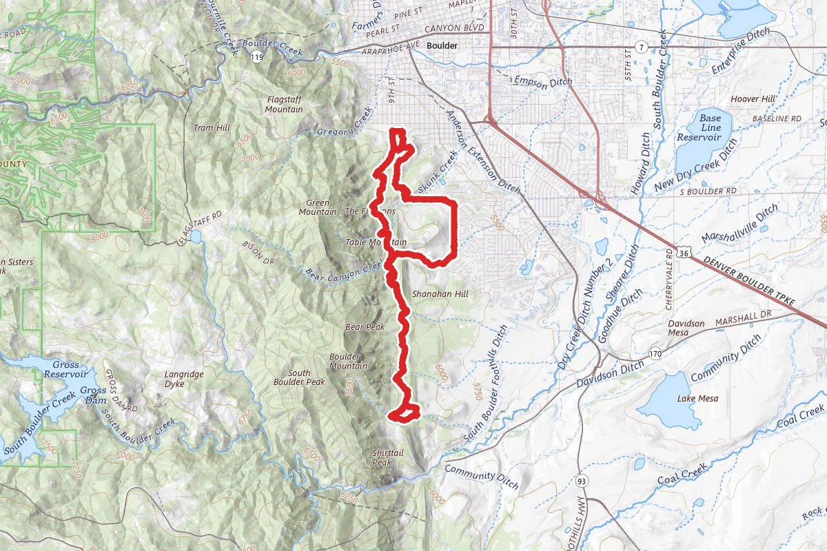 Boulder Mesa Trail Loop