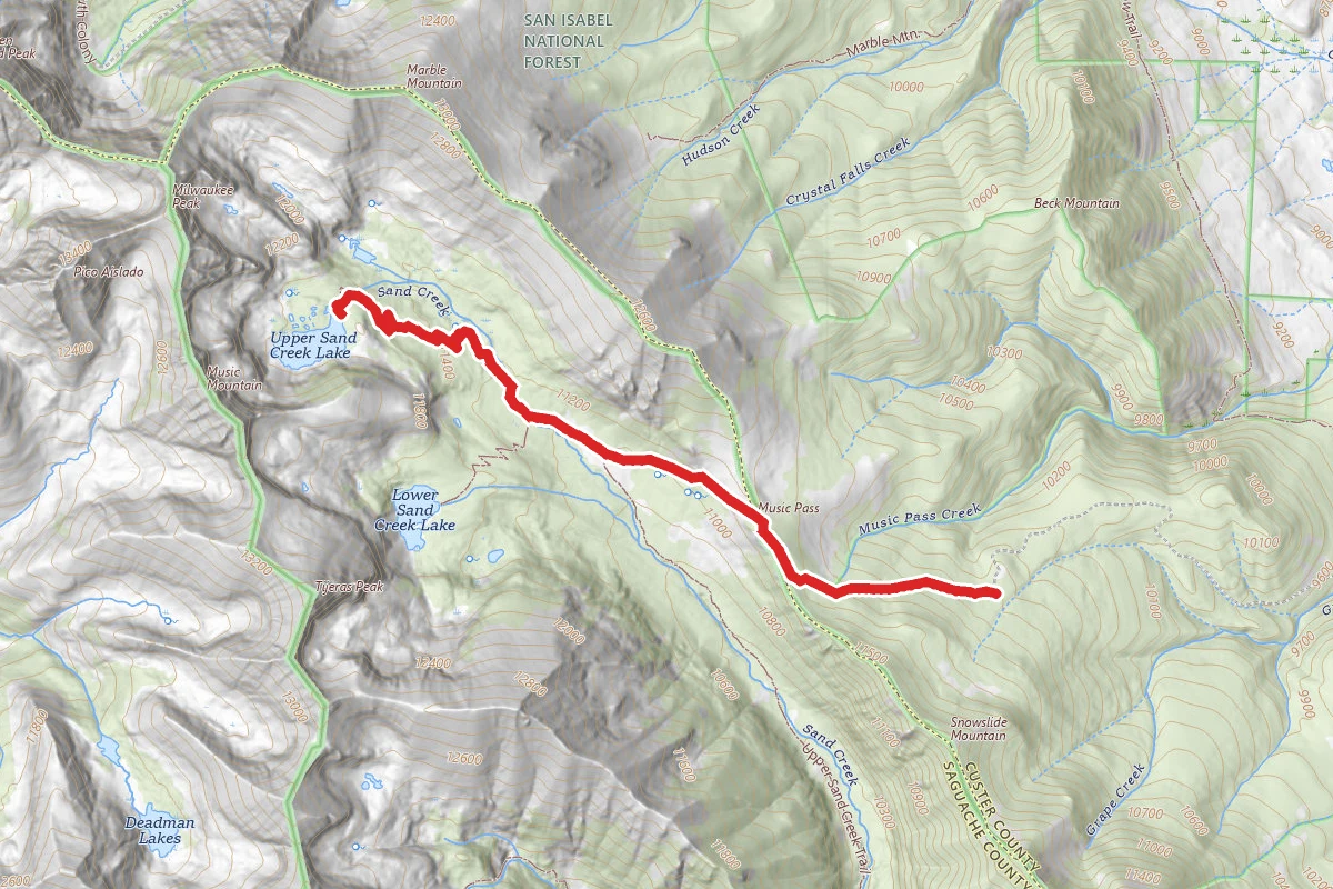 Upper Sand Creek Lake Trail