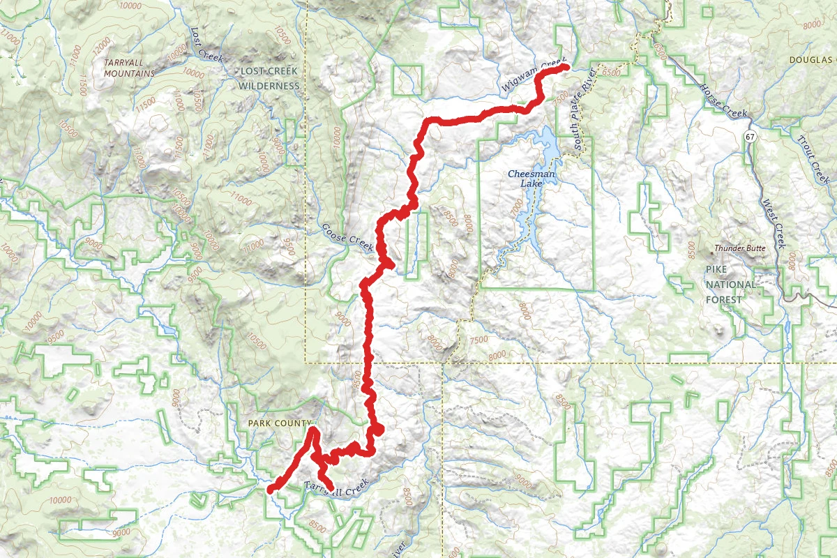 Goose Creek and Matukat OHV Road