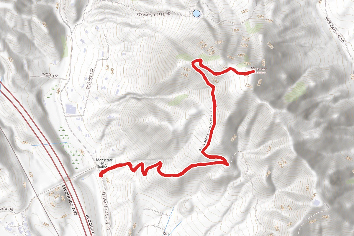 Monserate Mountain Trail