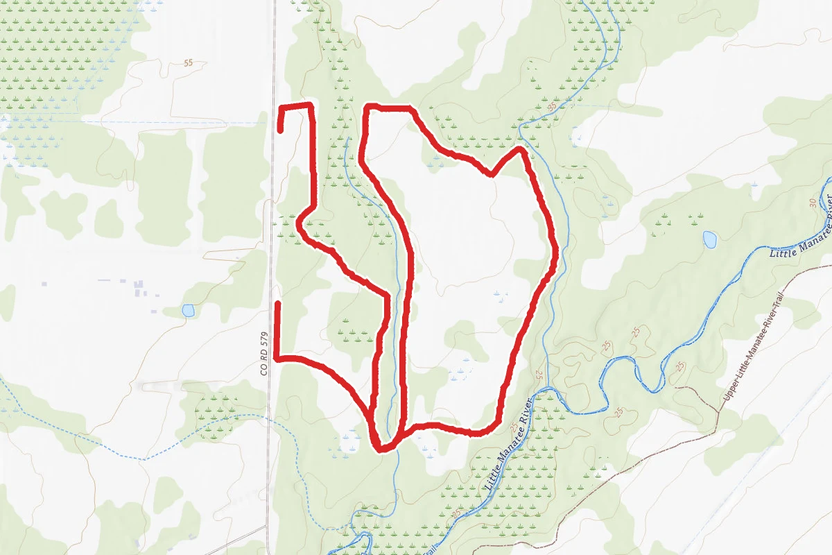 Red and Blue Hiking Trail Loop