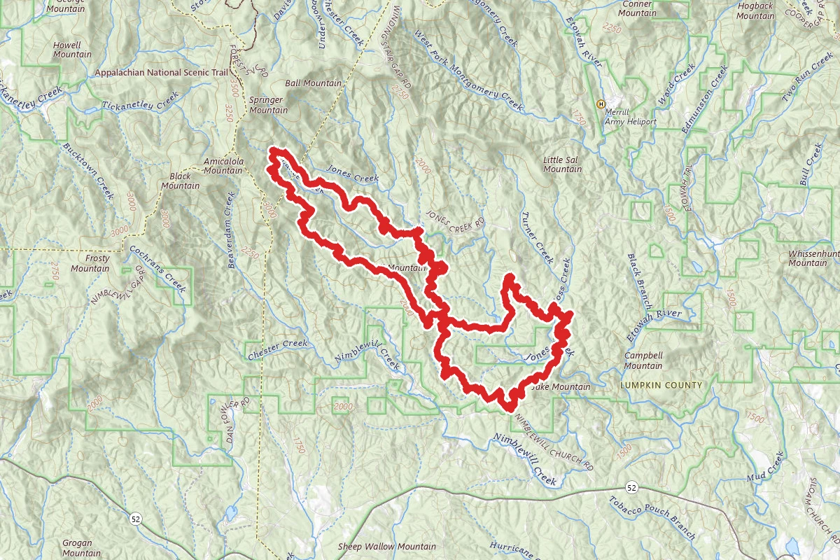 Jake Mountain, Bull Mountain, Saddle Back Loop Trail