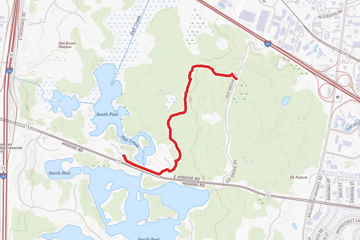 Red Trail from Busse Park West