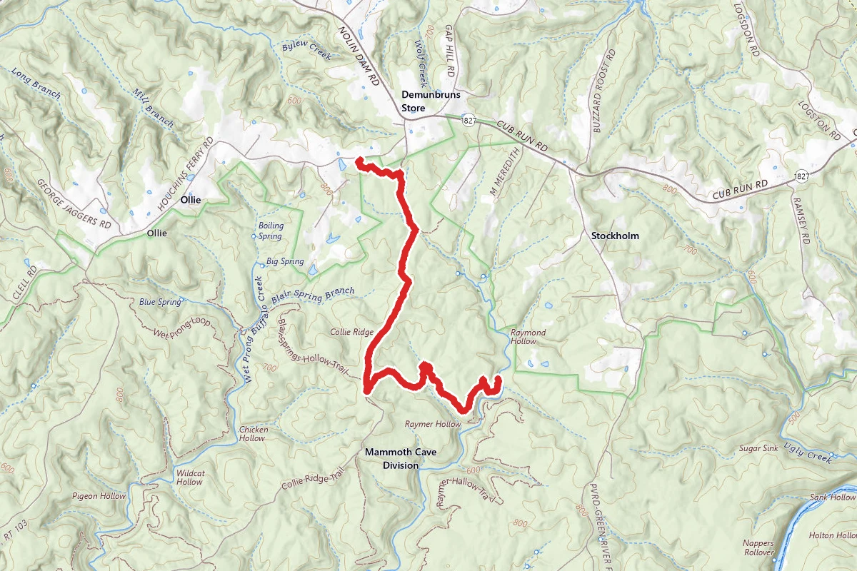 Raymer Hollow Trail