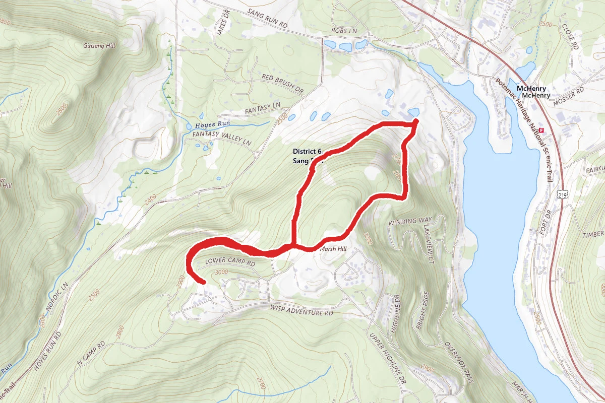 Wisp Ski Resort Trail