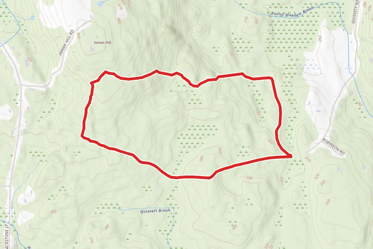 Old Quissett to Stonewall to Inman Hill to East Loop