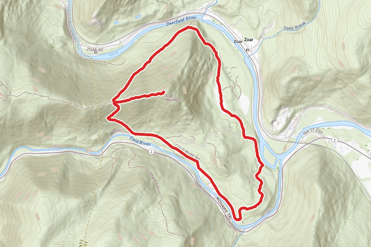 Mahican-Mohawk Trail to Indian Trail Loop