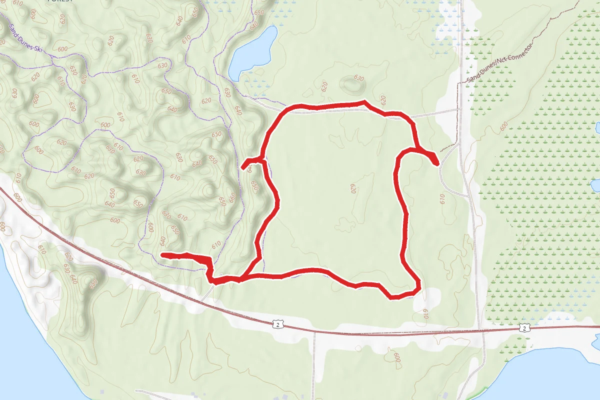 St. Ignace Sand Dunes Cross Country Ski Trails