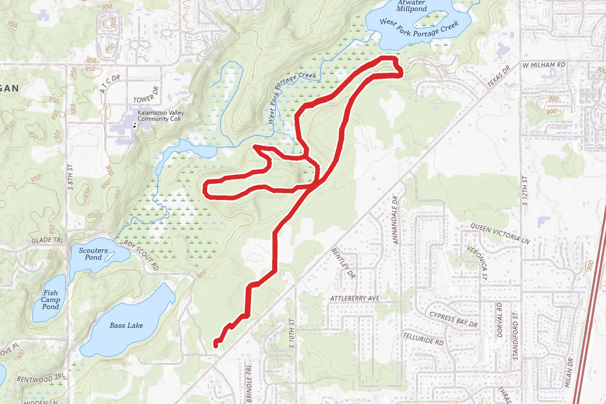 Moab Trail to Mandala Trail and Lookout Trail