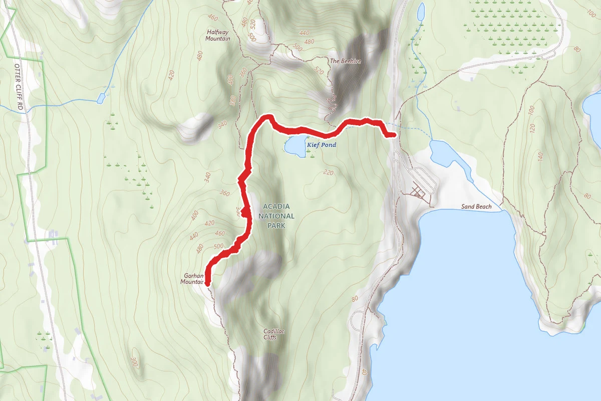 North Gorham Mountain Trail