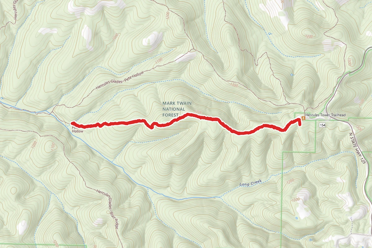 Hercules Lookout To Long Creek