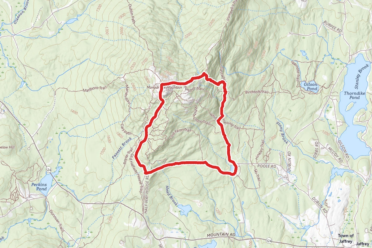 White Dot, Cascade Link, Spellman, Pumpelly, White Arrow, Parker Loop