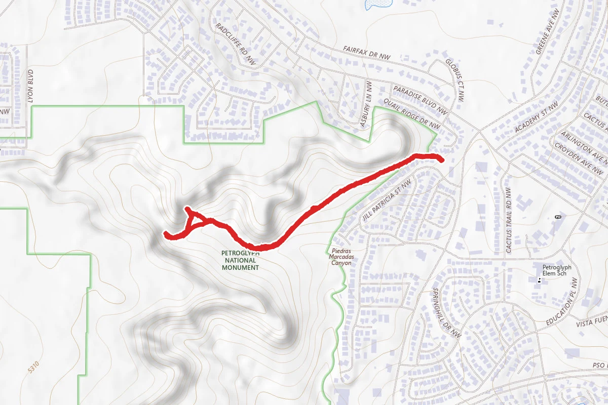 Marcadas Canyon Short Loop