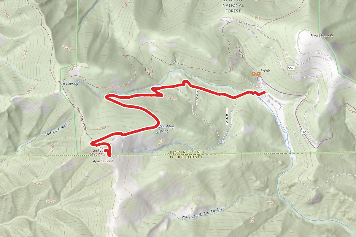 Lookout Mountain via Sierra Blanca Trail