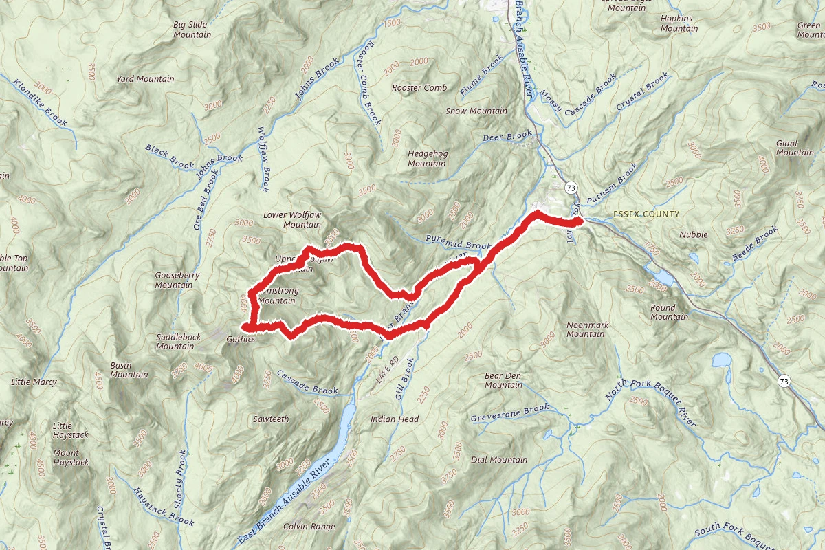 Beaver Meadow Trail to West River Trail Loop