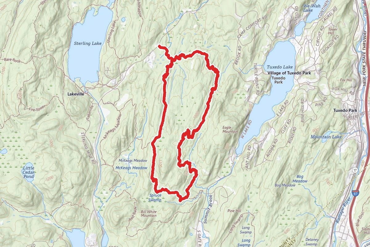 Hutchinson Trail to Red Back Trail Loop