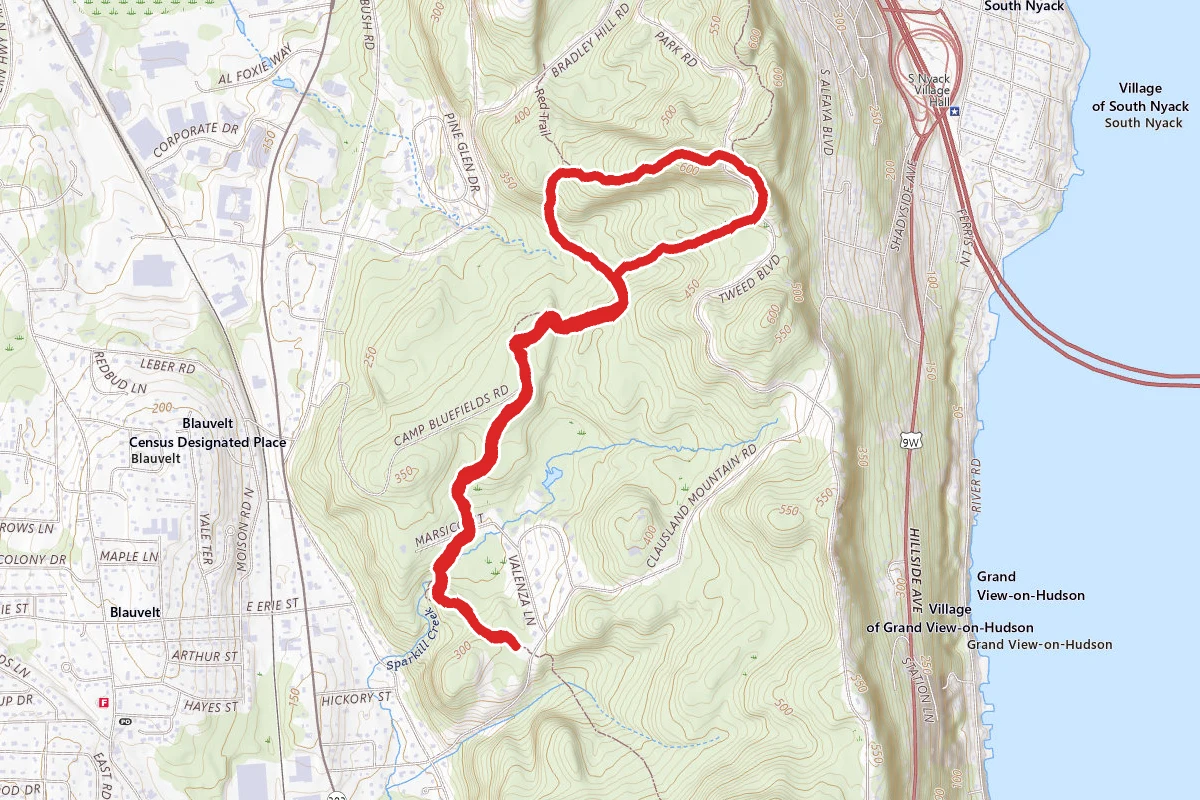 Oh Five, Red and White Loop via Long Path