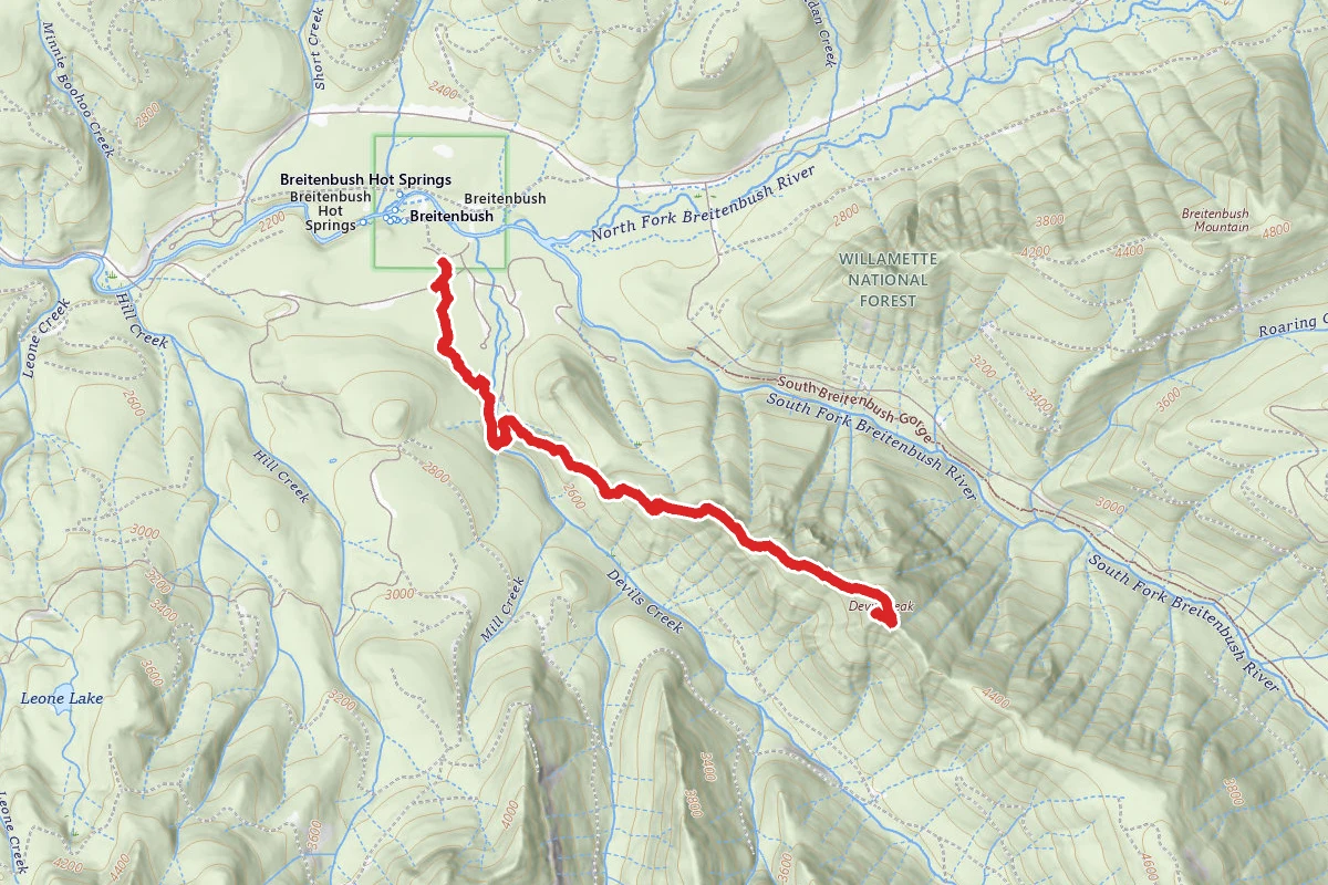 Devils Ridge Trail to Devil's Peak