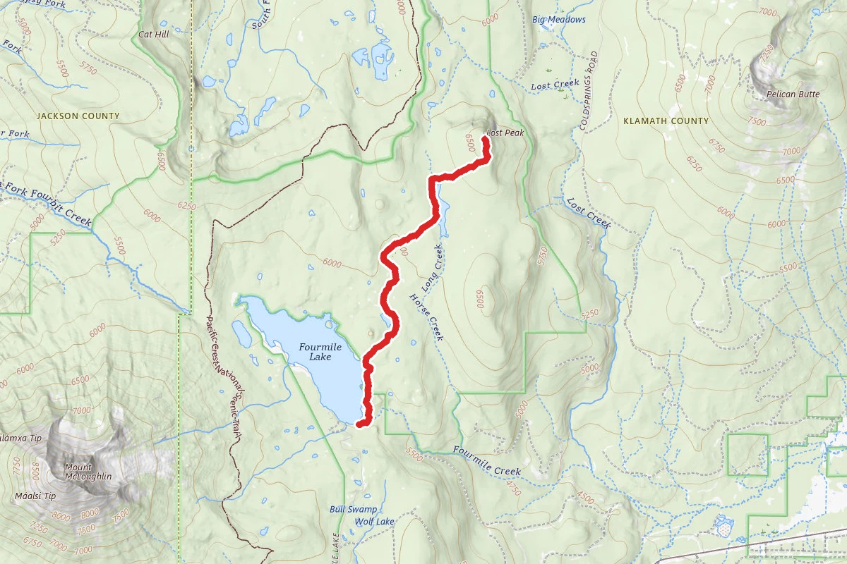 Lost Peak via Badger Lake Trail