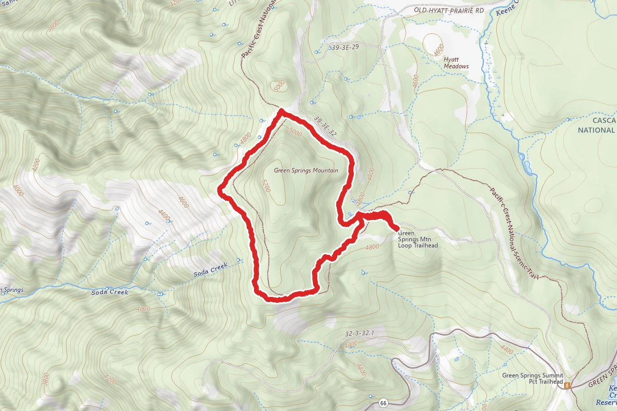 Green Springs Mountain Loop Trail