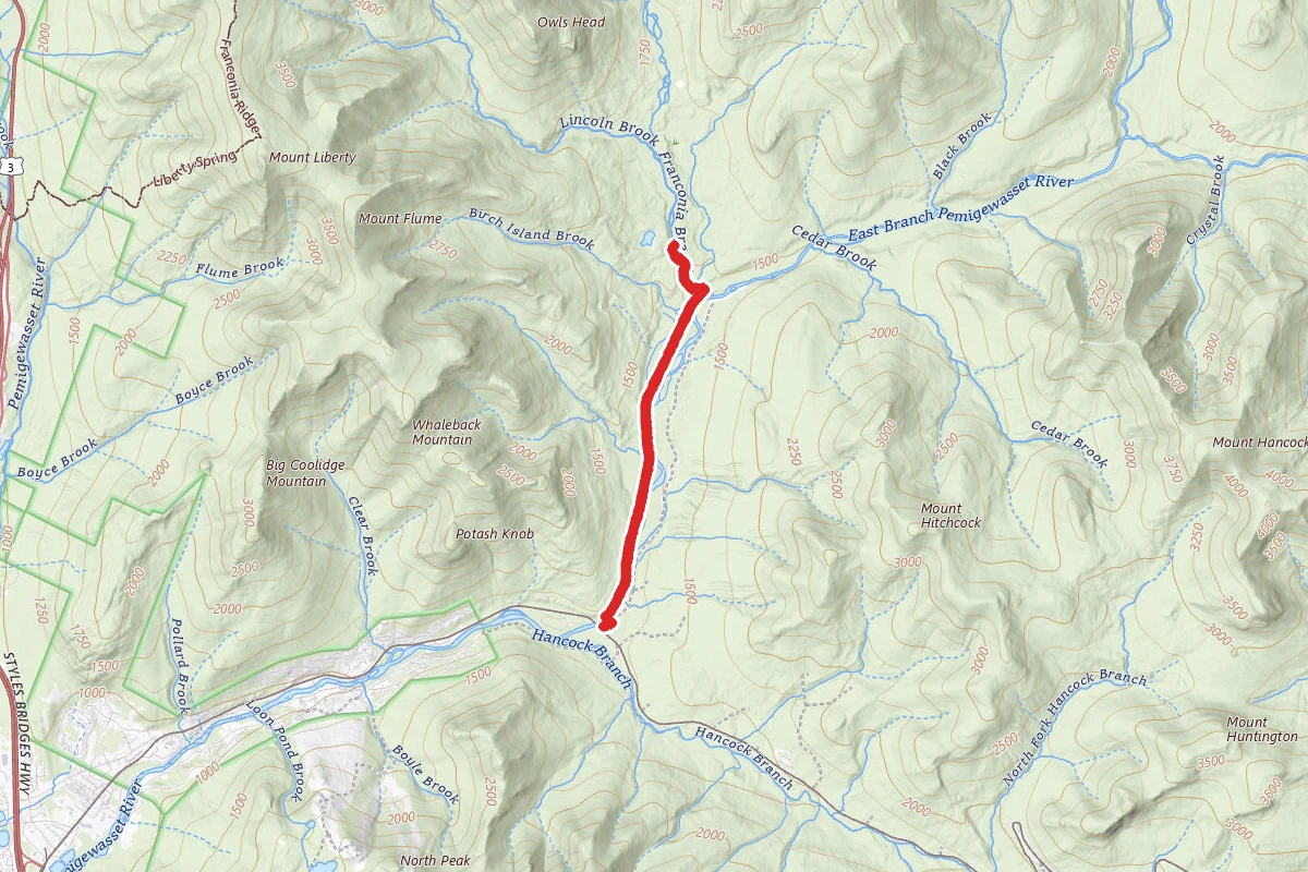 Franconia Falls Trail