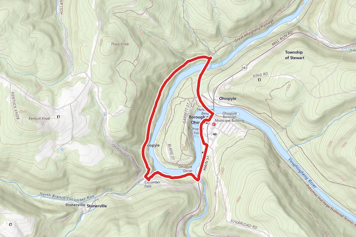 Great Gorge, Great Allegheny Passage Loop