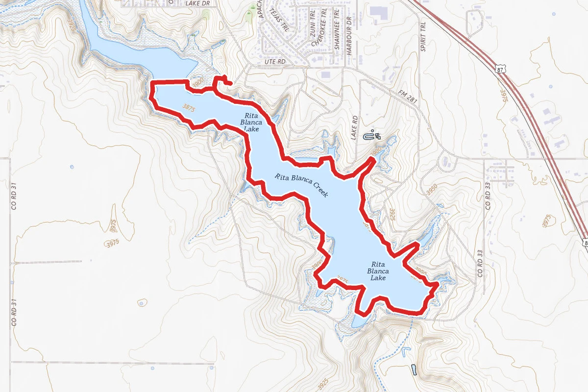 Lake Rita Blanca State Park Trail
