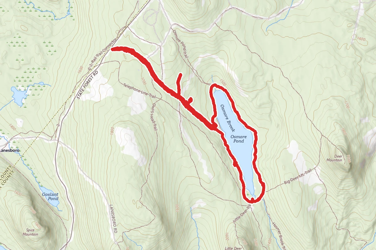 Osmore Pond Hiking Loop