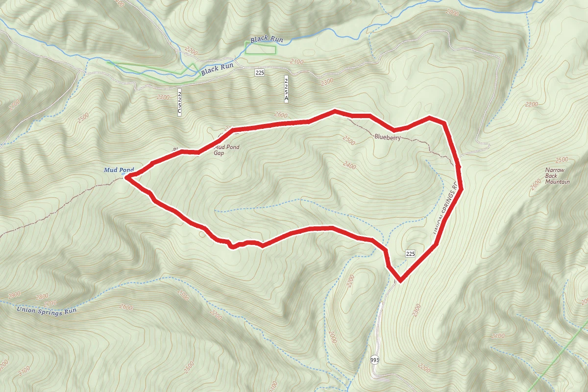 Mud Pond Gap Trail