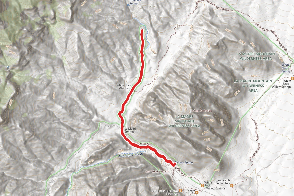 La Madre Springs Trail