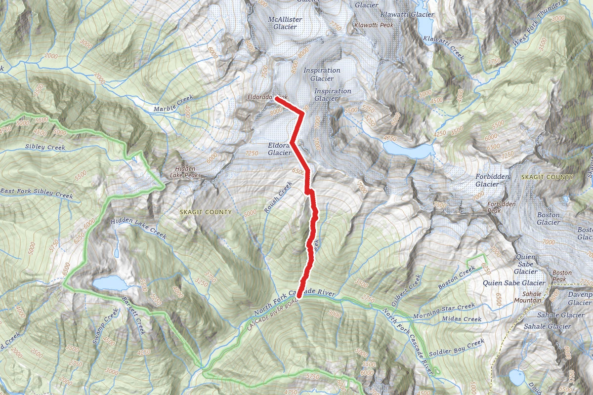 Eldorado Peak East Ridge Trail