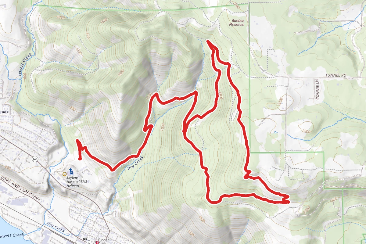 Frontside Climb and Burdoin Overlook Loop